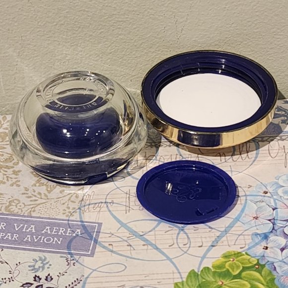 Vintage Guerlain Orchidee Imperiale Cream Container with gold Tone Metal Lid #2 - Picture 3 of 10